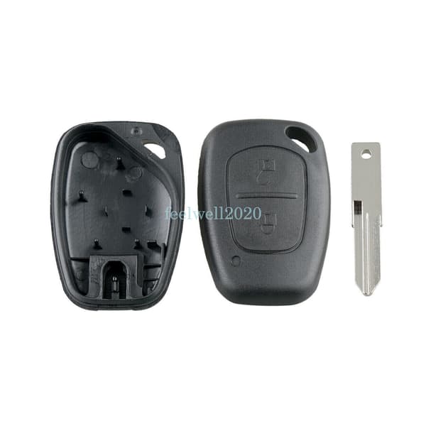 2 Button Key Fob Case Shell Replacement For Renault Trafic Vivaro Master Kangoo