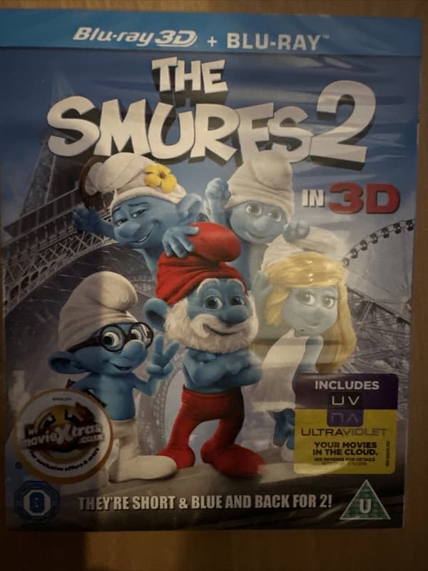 The Smurfs 2 (Bluray 3D & 2D, 2013)Includes Slipcover Brand New