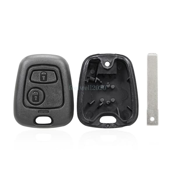 Replacement 2 Button Remote Car Key Fob Shell Case for Toyota Aygo + VA2 Blade