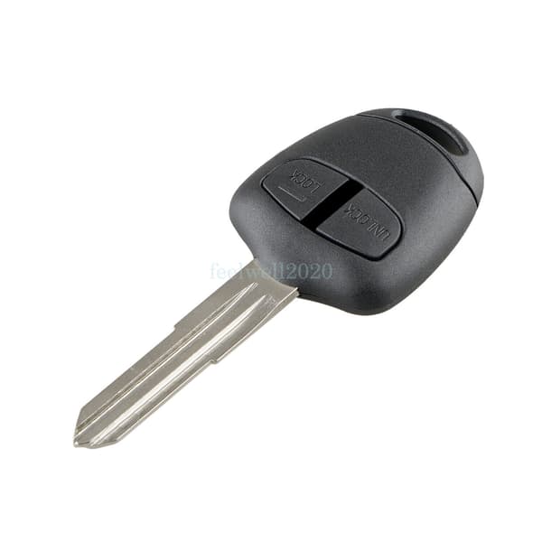 2 Button Key Case Shell Blade For Mitsubishi L200 2005 - 2015 Remote Fob