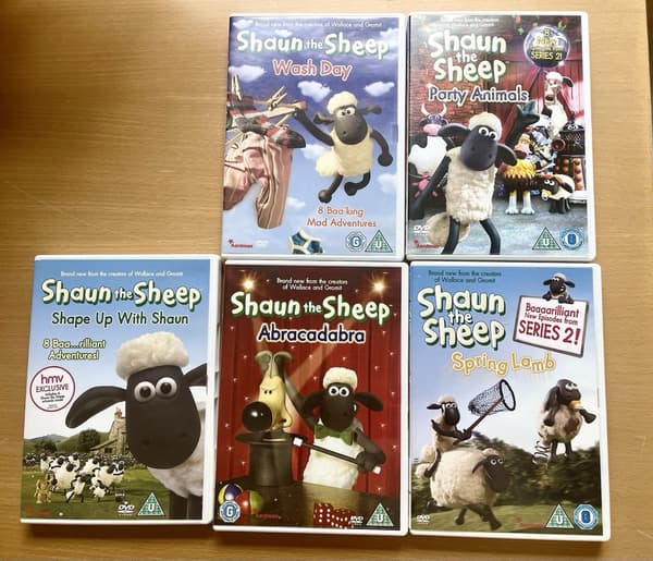 Fåret Shaun - 5 DVD-er