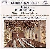 Robinson, Christopher : Berkeley: Sacred Choral Music CD Pre-Owned
