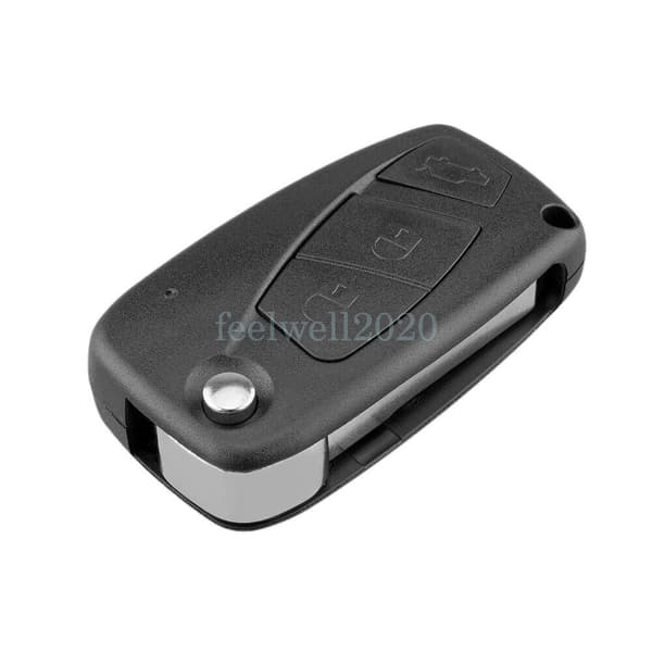 3 Button Flip Key Case Shell For Fiat Panda Idea Punto Stilo Ducato Remote Fob