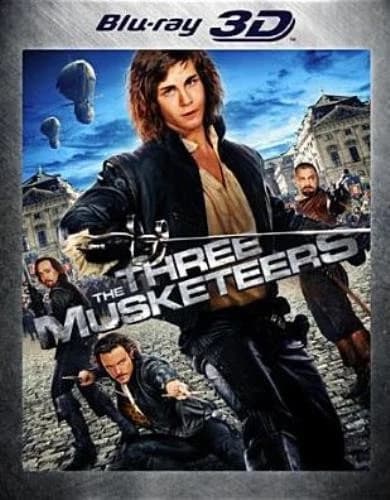 THREE MUSKETEERS (2012) (3D) Region A Blu Ray 3D,US Import Brand New