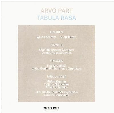 Arvo Pärt : Arvo Part: Tabula Rasa CD (2010)