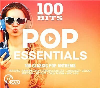 Various Artists : 100 Hits: Pop Essentials CD Box Set 5 discs (2017) Pre-Owned
