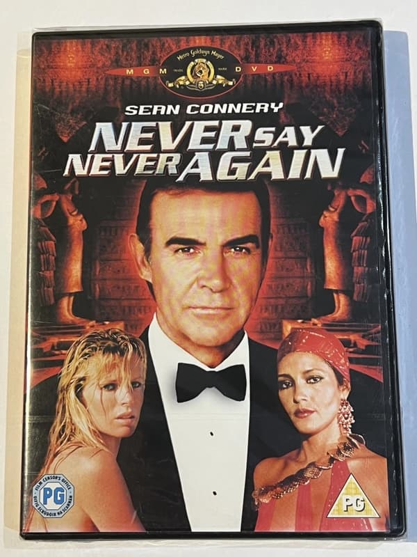 Never Say Never Again - James Bond -elokuva, pääosassa Sean Connery (DVD)