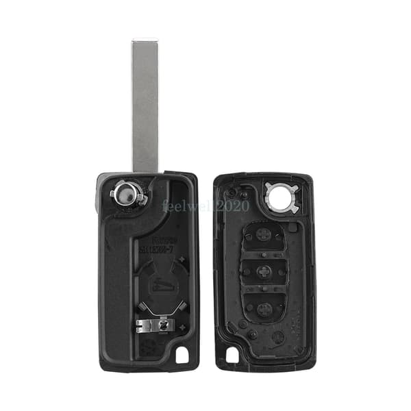 3 Button Remote Flip Key Fob Case HU83 For Citroen C3 Picasso Dispatch C2 C4 C8