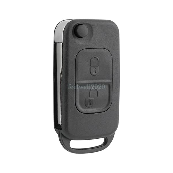 Replacement 2 Button Flip Key Fob Case For Mercedes Benz A C E S SLK Class MB