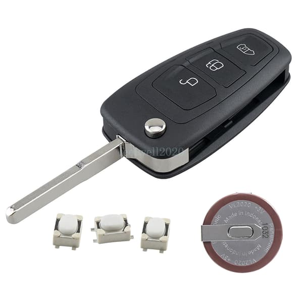 Replacements 3Button Remote Key Fob Case Battery For Ford Transit 2014 2015 2016