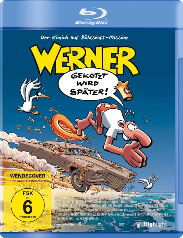 Werner 4 Gekotzt wird spÃ¤ter! (Bluray) Brand New