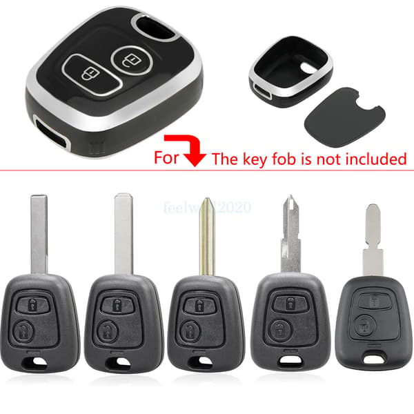For Toyota Aygo 2005-2014 2 Button Car Key Case Cover Fob Remote Protector Shell