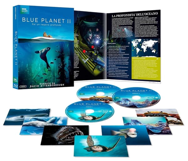 Blue Planet II (3 Blu-ray + bog) - David Attenborough