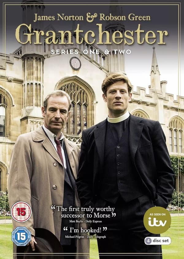 Grantchester - Komplet Box Set Sæson 1-2 (DVD)