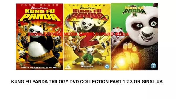 Kung Fu Panda Trilogi 1-3 DVD Samling