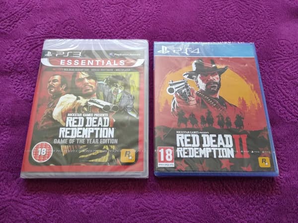 Red Dead Redemption GOTY & Red Dead Redemption 2 X2 Games Bundle (PS3/PS4) Brand New