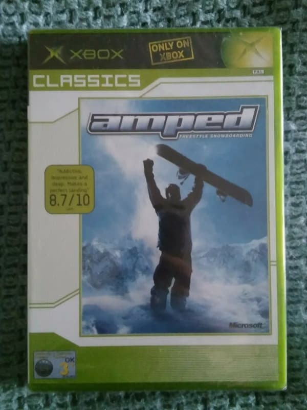 AMPED ORIGINAL XBOX CLASSICS PAL w SIDE STICKER MICROSOFT Brand New