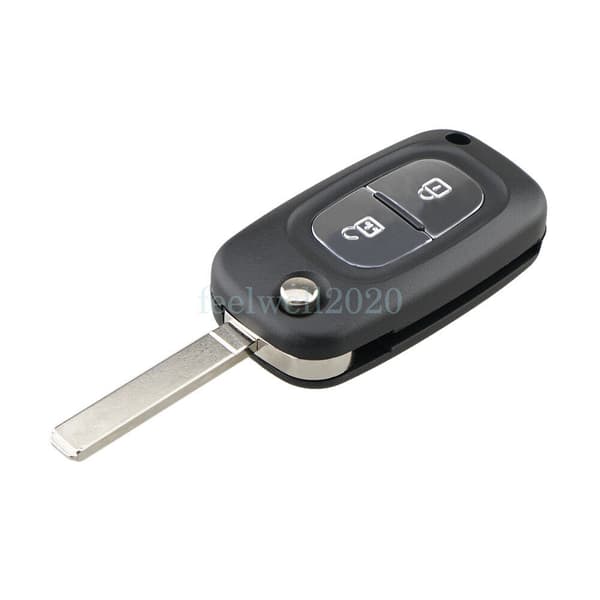 2 Button Key Fob Case VA2 Blade Replacement For Renault Clio Kangoo Modus Megane