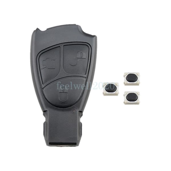 3 Button Key Fob Case Battery Replacement For Mercedes Benz C S E CLK 2000-2006