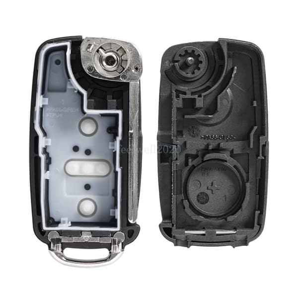 3 Button Flip Key Fob Case Shell For VW Golf Transporter Caddy Polo Beetle Caddy