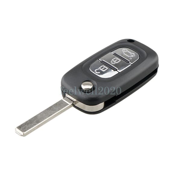 3 BUTTON CAR KEY FOB CASE SHELL FOR RENAULT KANGOO CLIO MEGANE MODUS REPLACEMENT