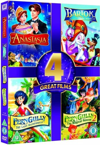 Anastasia / Bartok / FernGully DVD-paket