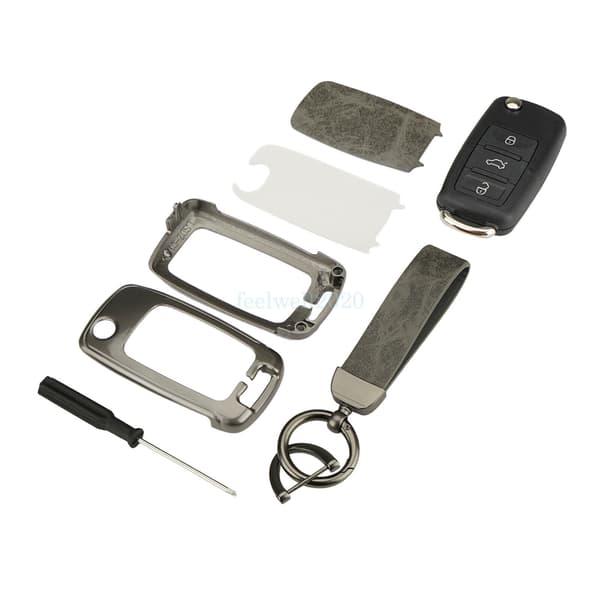 For VW Volkswagen Golf MK5 Polo Caddy Passat Eos 3 Button Remote Key Cover Case