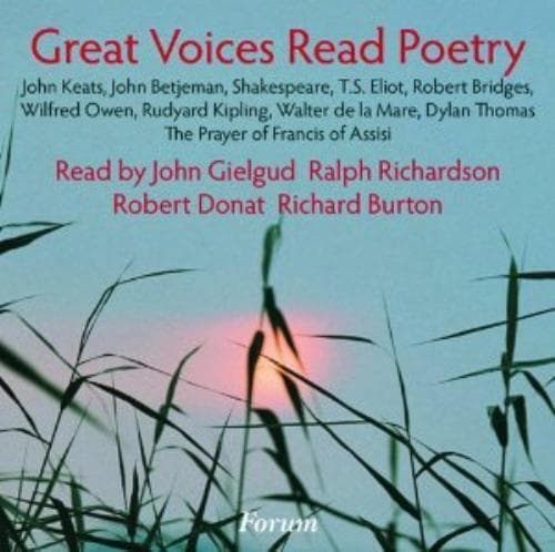 Great Voices Read Poetry CD (2011) Pre-Owned