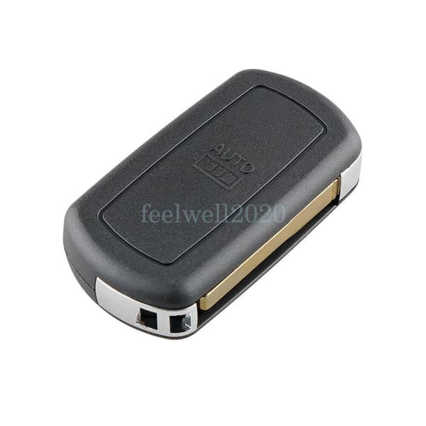 3 Button Flip Key Shell Blade + Battery For Land Range Rover Sport LR3 Discovery