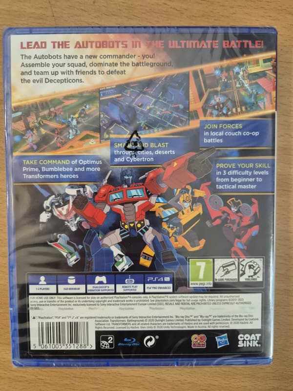 Transformers: Battlegrounds (PlayStation PS4) 3PM Dispatch Brand New