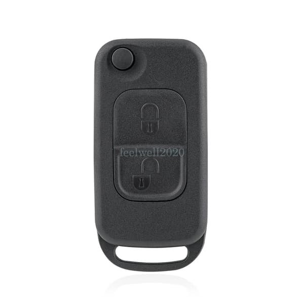 Replacement 2 Button Flip Key Fob Case For Mercedes Benz A C E S SLK Class MB