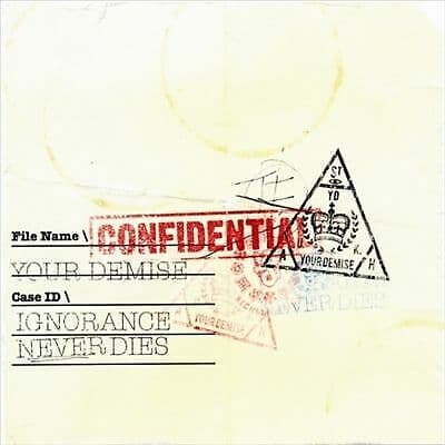 Your Demise : Ignorance Never Dies CD (2009) Pre-Owned