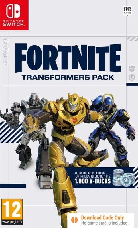 Fortnite Transformers Pack [Code In A Box] Switch Brand New
