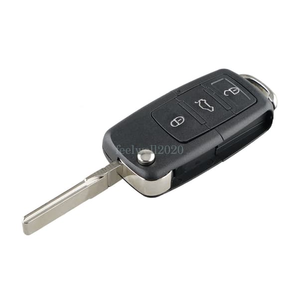 3 Button Flip Key Fob Case for VW Polo Beetle 2009 2010 2011 2012 - 2017 2018 UK