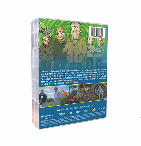 Clarkson's Farm: Sæson 1-4 DVD (8-disk) Boks Sæt