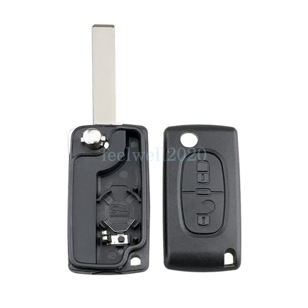 2Button Remote Flip Key Fob Case For Citroen C2 C3 C4 C8 Xsara Dispatch - CE0536