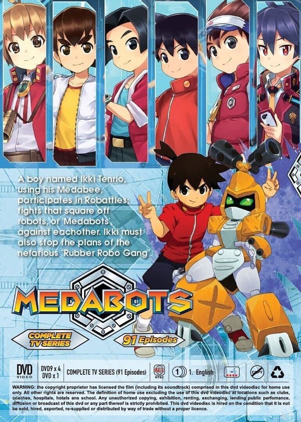 MEDABOTS - COMPLETE ANIME TV SERIES DVD BOX SET (91 EPS) (ENG DUB)