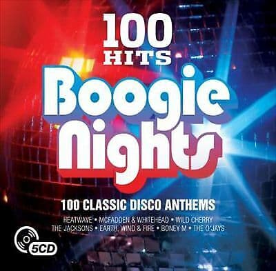 Various Artists : 100 Hits: Boogie Nights CD Box Set 5 discs (2017) Pre-Owned