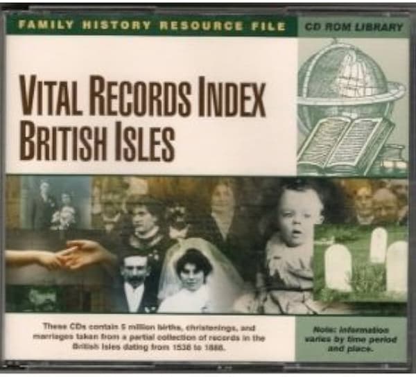 Windows 95 : British Isles Vital Records Index CD Pre-Owned
