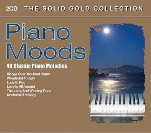 Various Artists : Piano Moods - The Solid Gold Collection CD 2 discs (2008) Pre-Owned