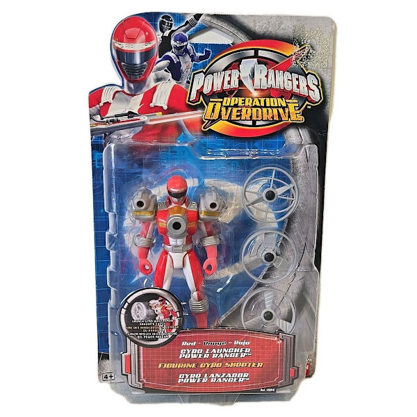 SCARCE POWER RANGERS OPERATION OVERDRIVE RED RANGER GYRO LAUNCHER ...