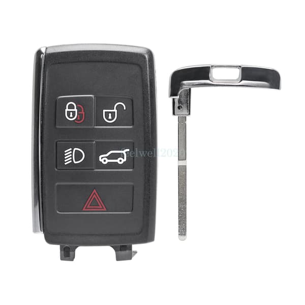 5 Button Remote Key Fob Shell Case + Blade For Jaguar E-Pace 2017 2018 2019 2020