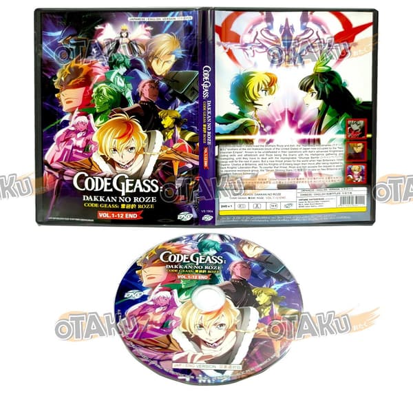 CODE GEASS : DAKKAN NO ROZE - ANIME TV DVD (1-12 EPS) ENG DUB |