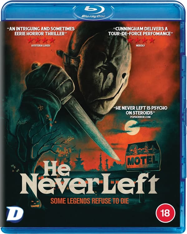 He Never Left (Bluray) James Morris Colin Cunningham David E. McMahon Brand New