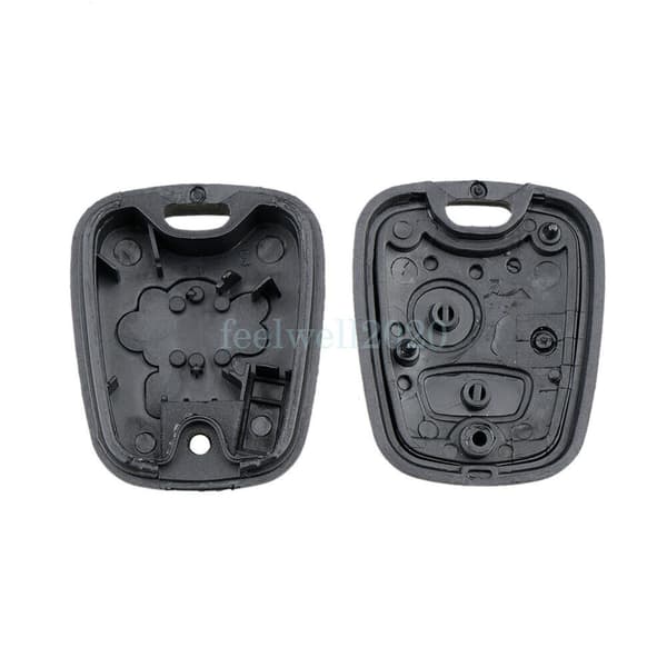 2 Button Remote Key Fob Shell Cover For Peugeot 206 Replacement + Switch Battery