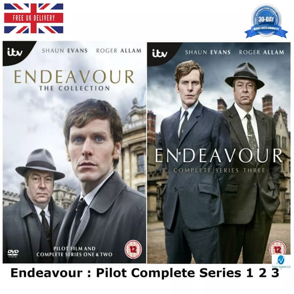 Endeavour: Sesong 1-3 & Pilot (DVD) – Komplett Samling