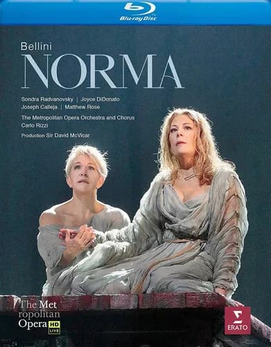 Norma: Metropolitan Opera (Rizzi) Blu-Ray (2018) David McVicar cert E Brand New