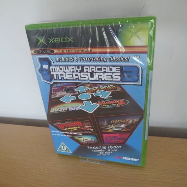 Midway Arcade Treasures 3 Microsoft Xbox pal Version Brand New