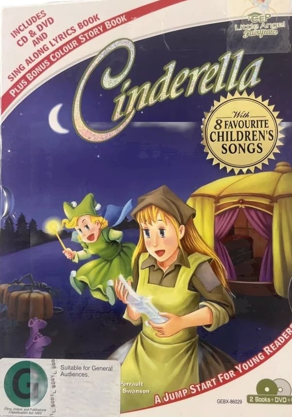 Cinderella: CD, Sångtexter & Färg-DVD