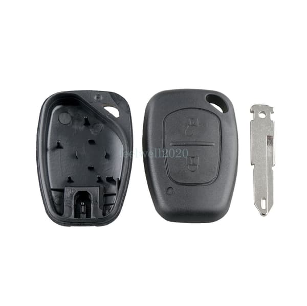 2PCS REMOTE KEY CASE FOB 2 BUTTON FOR RENAULT TRAFIC MASTER VAUXHALL VIVARO VAN
